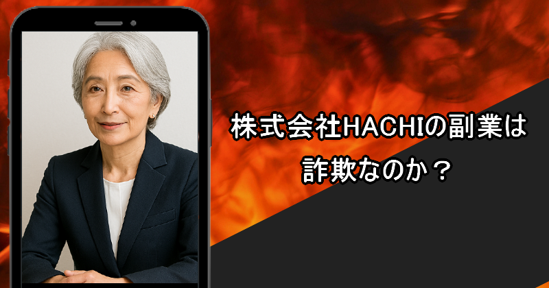 株式会社HACHIの副業は詐欺か