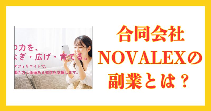 合同会社novalexの副業は詐欺か