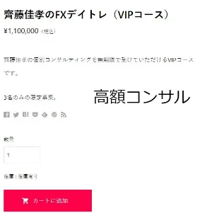斎藤佳孝の110万円のコンサルティング